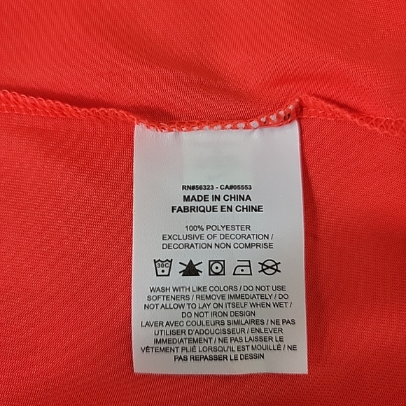 The Nike Tee Dri-Fit Men's Orange Short Sleeve Pullover T-Shirt, 2X - Picture 6 of 7
